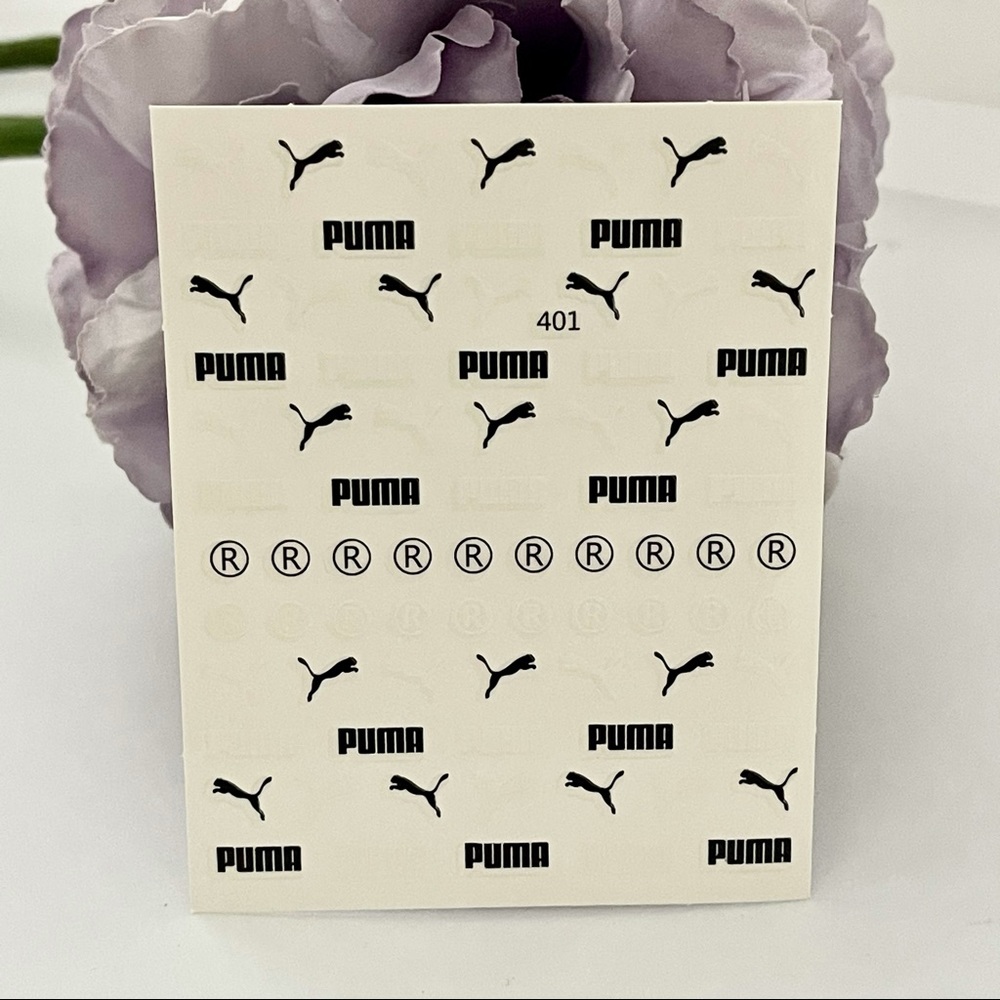 Luxury Designer Logo Fingernail Art Stickers